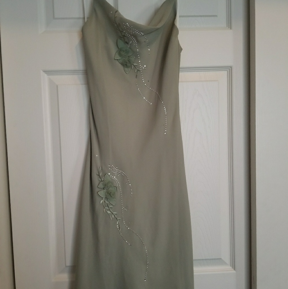Green formal dress